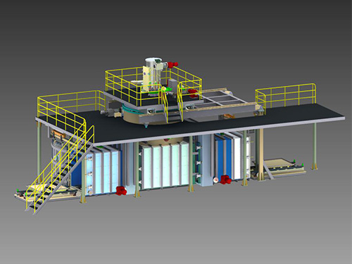 T-type vacuum induction casting furnace