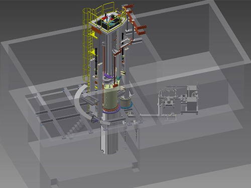 Vacuum self-consuming arc furnace